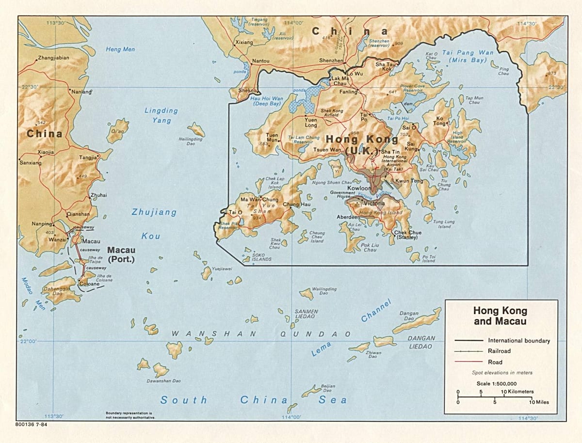 harta barra Macao