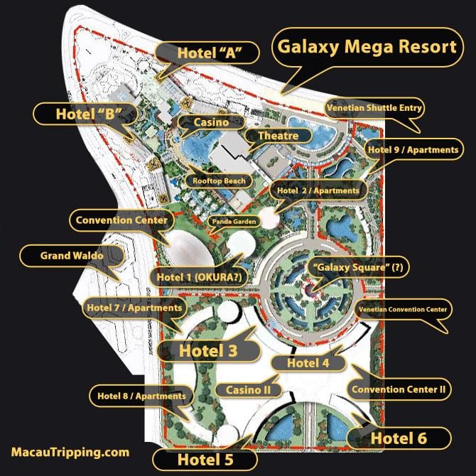 galaxy Macau etaj hartă