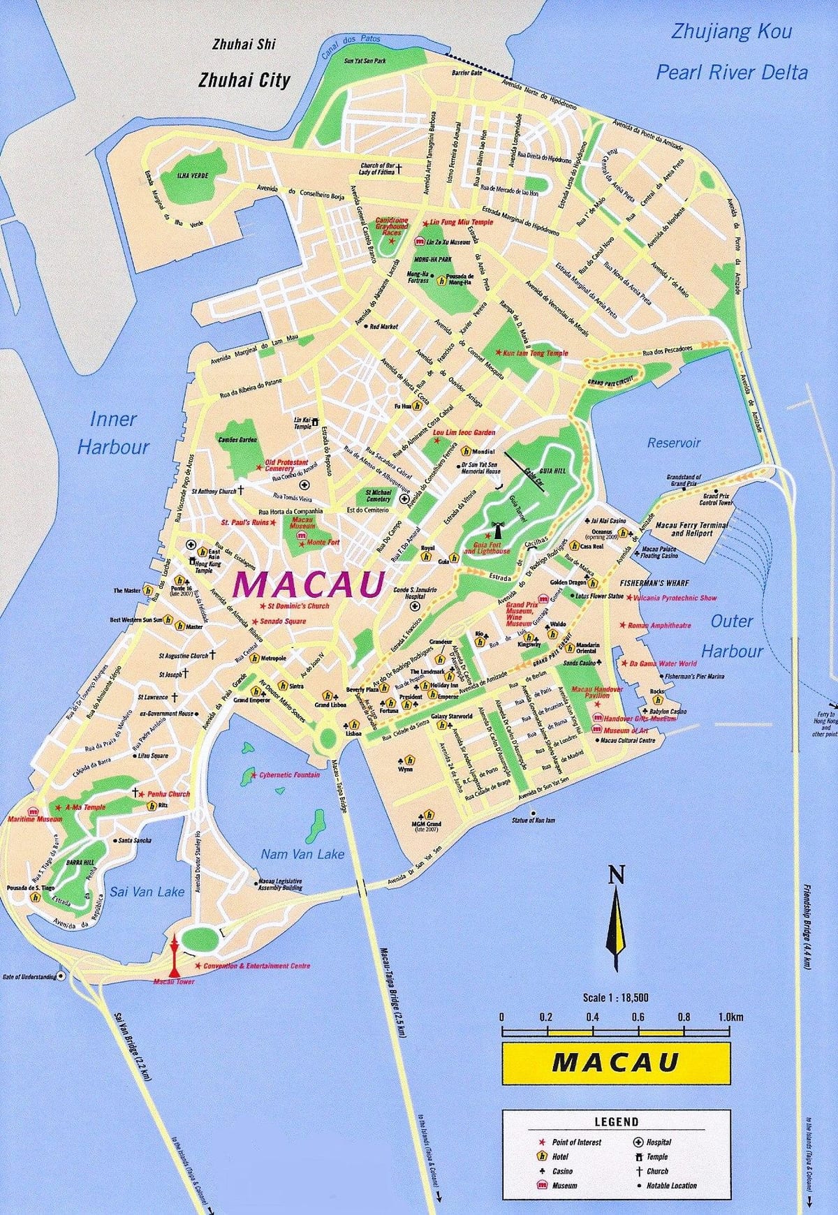 Macau Macau arată hartă