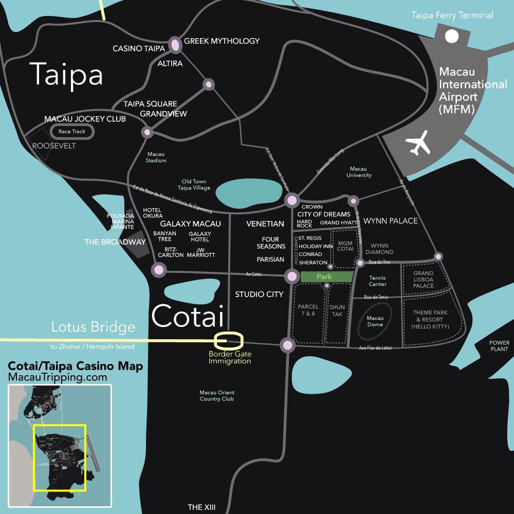 harta Macao cotai