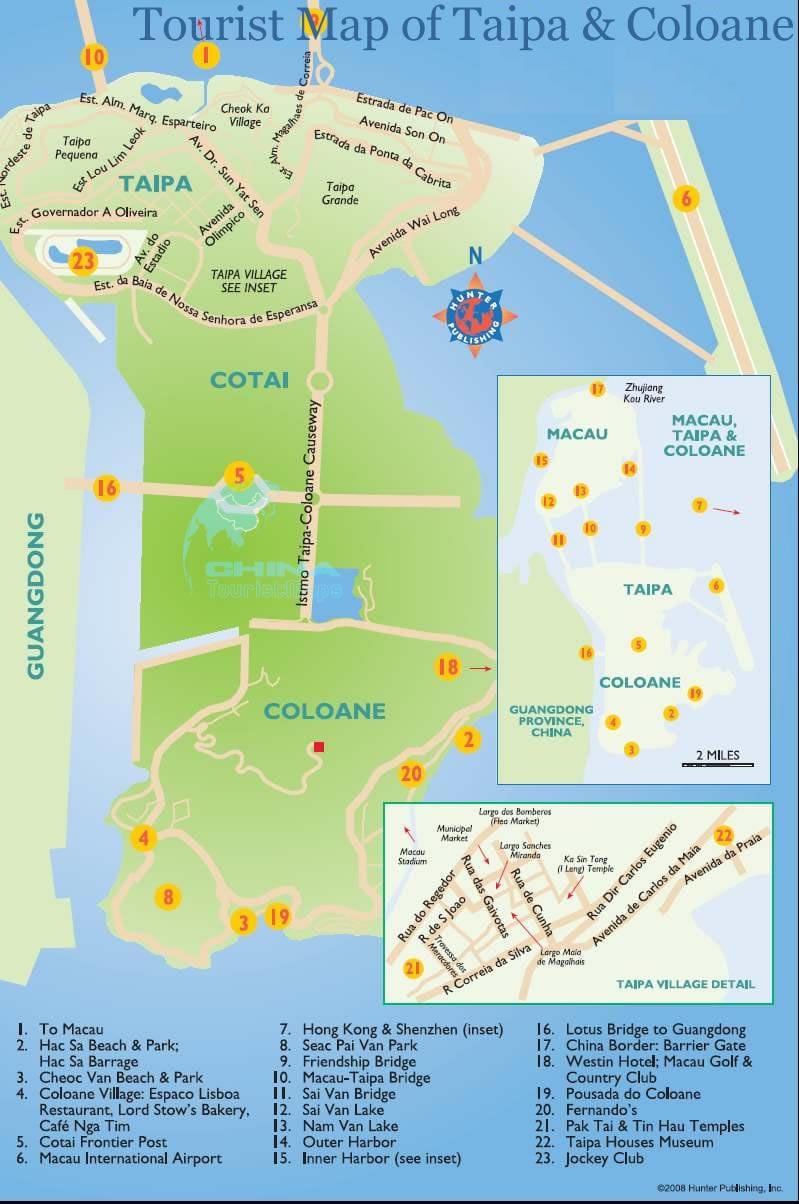 harta insula Macao
