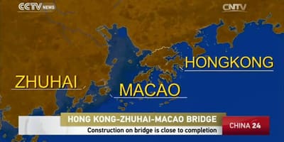 Hong kong Macau pod hartă