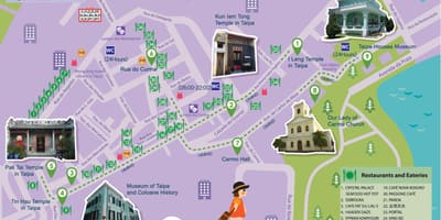 Macao gratuit de transfer cu autobuzul de rută hartă
