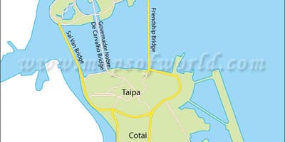 Macao peninsula hartă
