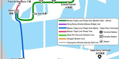 Macao metrou hartă