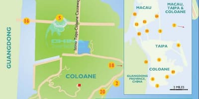 Harta insula Macao
