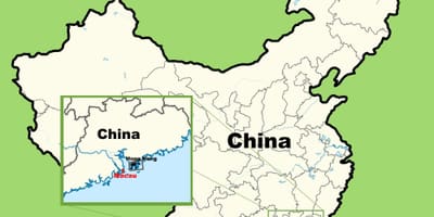 Macau arată hartă asia