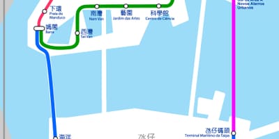 Harta Macao tren