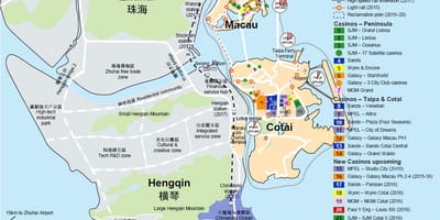 Harta roșu piață Macao